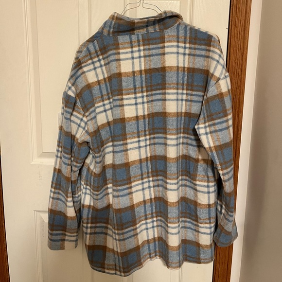 Shein Flannel Shacket, Size Large - Picture 2 of 3